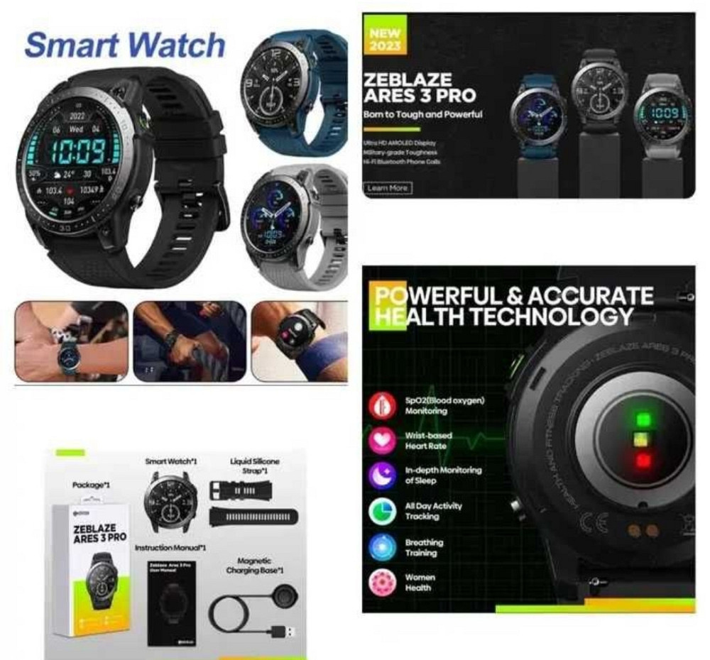СМАРТ -Часы: Zeblaze Ares 3 Pro Watch AMOLED Smart Киев - изображение 7