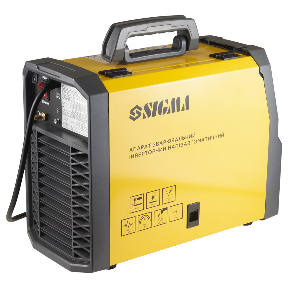 Sigma Аппарат сварочный инверторный полуавтомат МIG/MMA-180А электрод 5мм проволока 0.8-1мм LED Коломия - фото 7