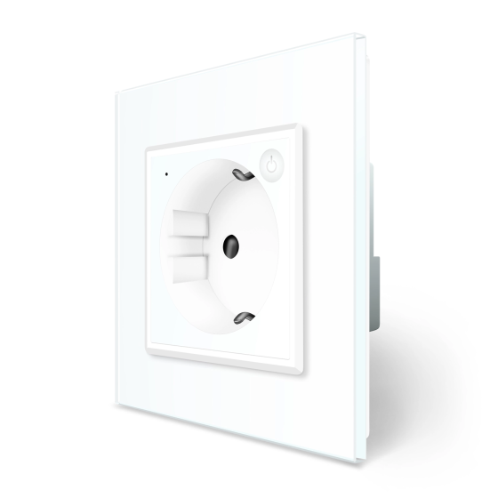 Комплект дистанційного керування водяною теплою підлогою LIVOLO білий скло (VL-C7FCEZ-TC16AZ-2WP) Коломыя