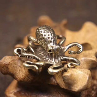 Фігурка мініатюра бронза Восьминіг Київ - фото 1