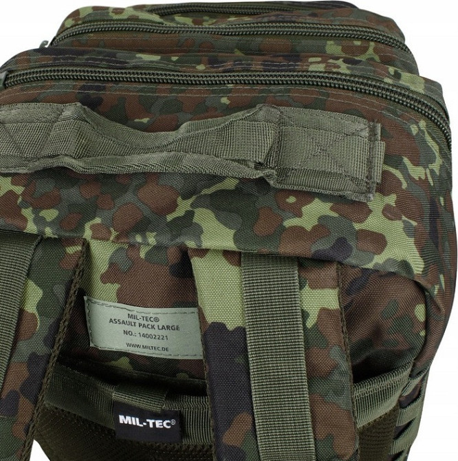 Тактичний Рюкзак 36 літрів із системою Molle 25 мм Mil-Tec від Sturm "Assault L" (14002221) Flecktarn Нововолинськ - фото 9