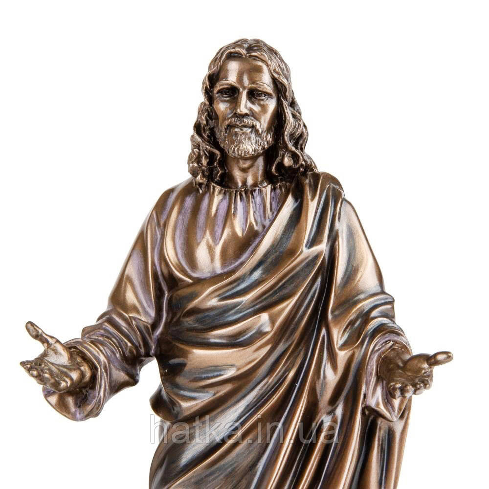 Статуэтка Veronese Иисус христос 30х12 см  полистоун с бронзовым покрытием  73870A4 Киев - изображение 2