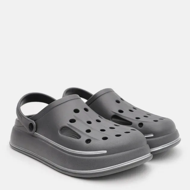 Кроксы мужские серые качественные практичные сабо удобные толстая подошва 44 Одесса - изображение 1