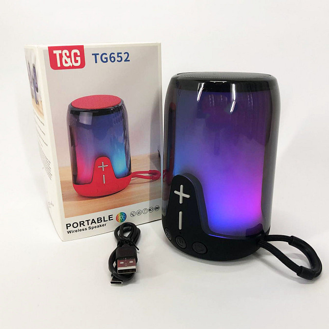 Хорошая bluetooth колонка TG652, Колонка блютуз светящаяся для вечеринки на улице FD-95 Львов - изображение 9