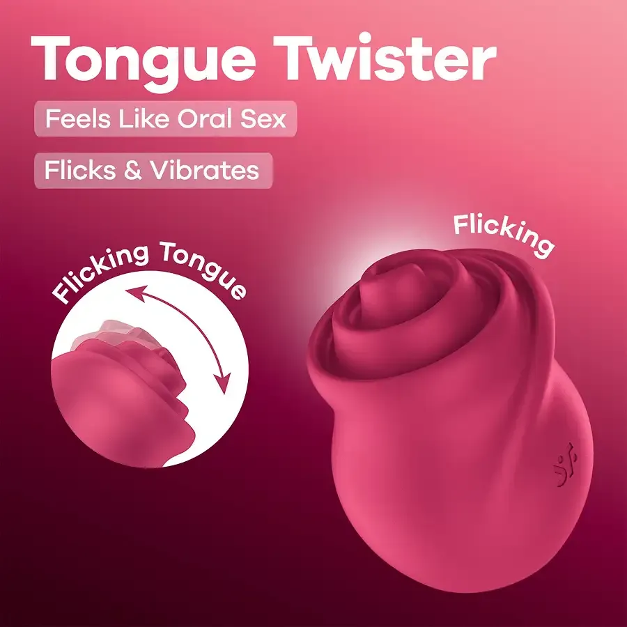 Вібростимулятор для клітора Satisfyer Tongue Twister з імітацією язичка Львів - фото 6