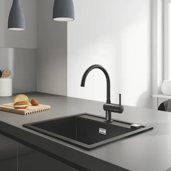 Змішувач для кухні Grohe Minta 32917KS0 чорний глянець Київ