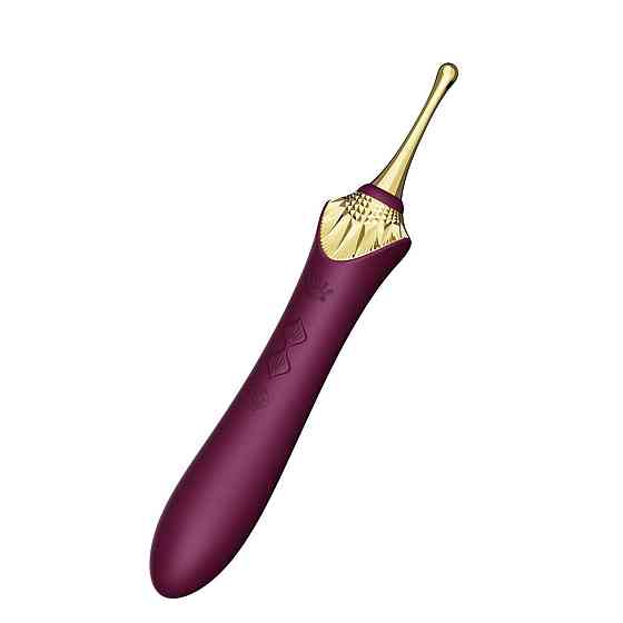 Мультифункціональний вібратор Zalo — Bess 2 Velvet Purple, 4 насадки, підігрів Sex Aura Київ