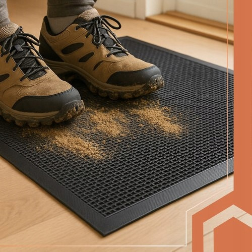 Придверний килимок вхідний гумовий 90х60 см Ruhhy (26185) Нововолинськ - фото 4