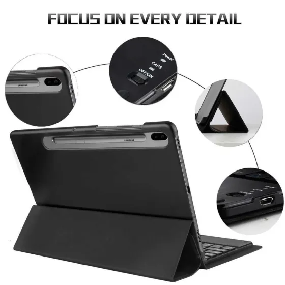 Чехол книга Samsung S7 Plus T970 S7 FE T730 Клавиатура с подсветкой Одесса