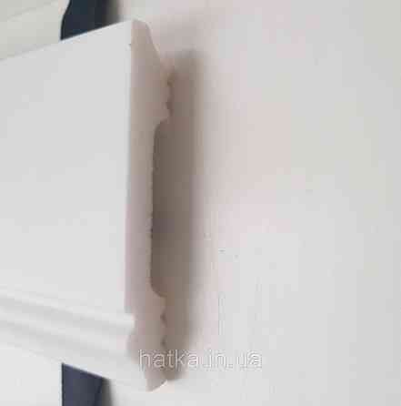 Плинтус напольный NMC decoration 2000Х80Х13 дюрополимер FL1 белый возможность окраски 3040932 Киев