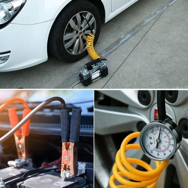 Автомобільний компресор 12В CP-1014: 10 Бар, 60 л/хв, 240 Вт, LED, насадки, сумка Київ - фото 5