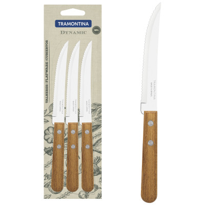 Столовый нож Tramontina Dynamic для стейка 127 мм 3 шт (22300/305) Винница - изображение 2