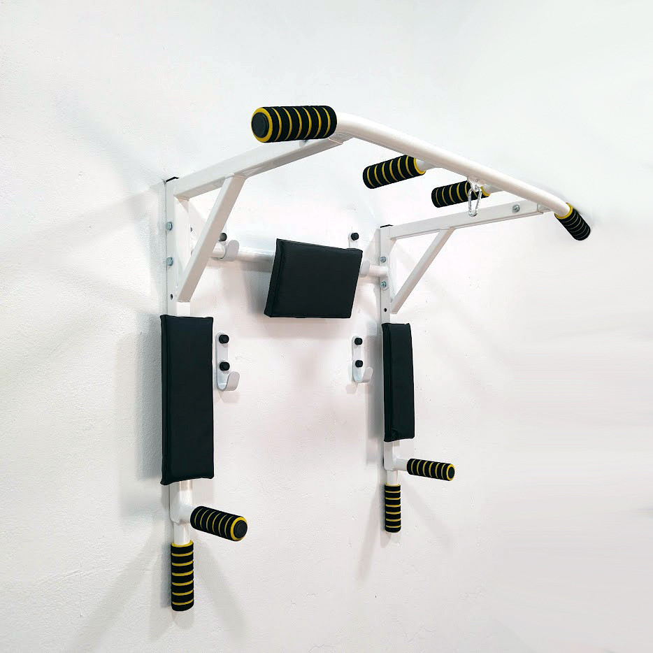 Турнік з адаптивною спинкою (до 250 кг*) "4 в 1 Pro" розбірний для дому, спортивні стінки білий Харків - фото 10