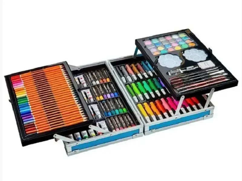Digital голубой Набор для рисования 145 предметов в алюминиевом чемоданчике Коломия - фото 4