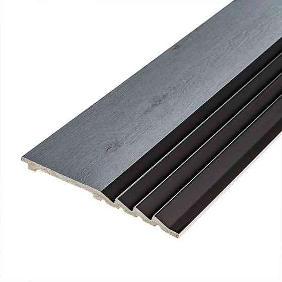 Рейка декоративная PS 2900х160х11мм Серое дерево с черным SW-00002149- Днепр