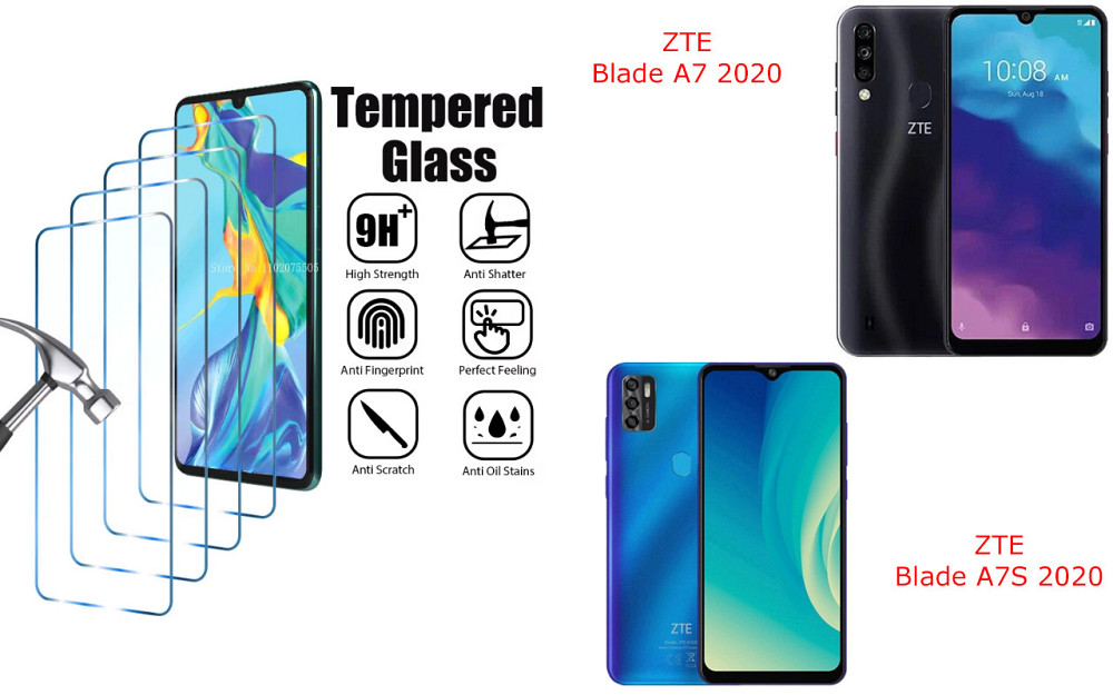 Защитное стекло ArmorGlass для ZTE Blade A7 2020, A7S 2020 – устойчивое к царапинам и ударам Киев - изображение 1