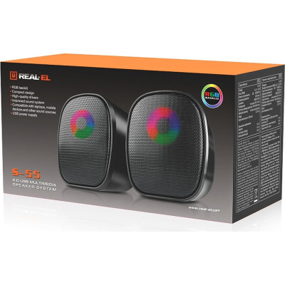 Акустическая система REAL-EL S-55 Black (EL121100014) Винница - изображение 11
