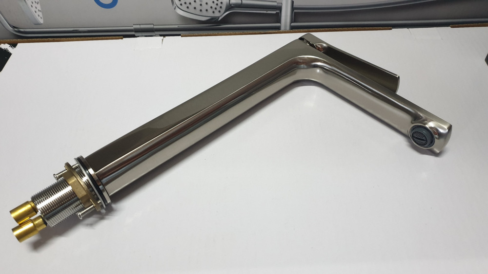 Змішувач для раковини високий Volle SOLO cepillado níquel нікель 1510.011302 Київ - фото 3