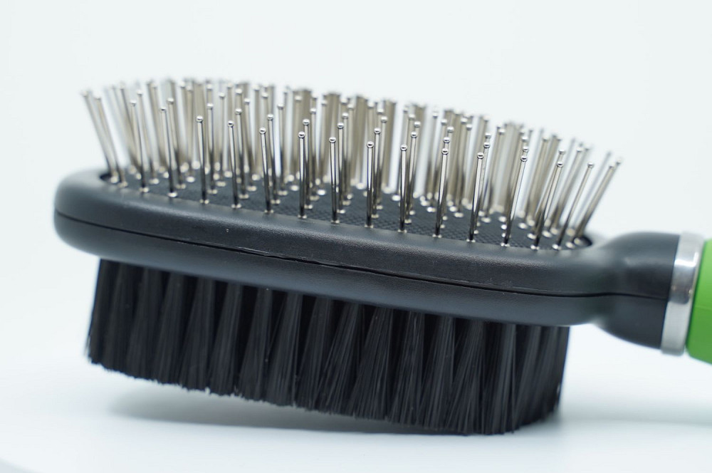 Двостороння щітка-гребінець для собак та котів Mr.Fluffy Pet double-side brush, large Київ - фото 3