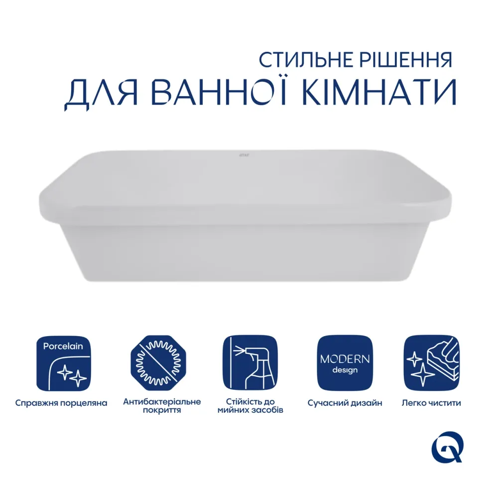 Раковина Qtap Scorpio 615х390х150 White QT1411K491WN Київ - фото 3