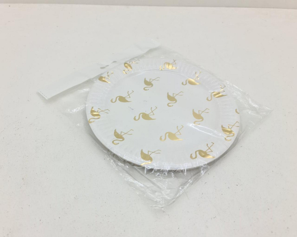 Тарелки бумажные одноразовые детские 