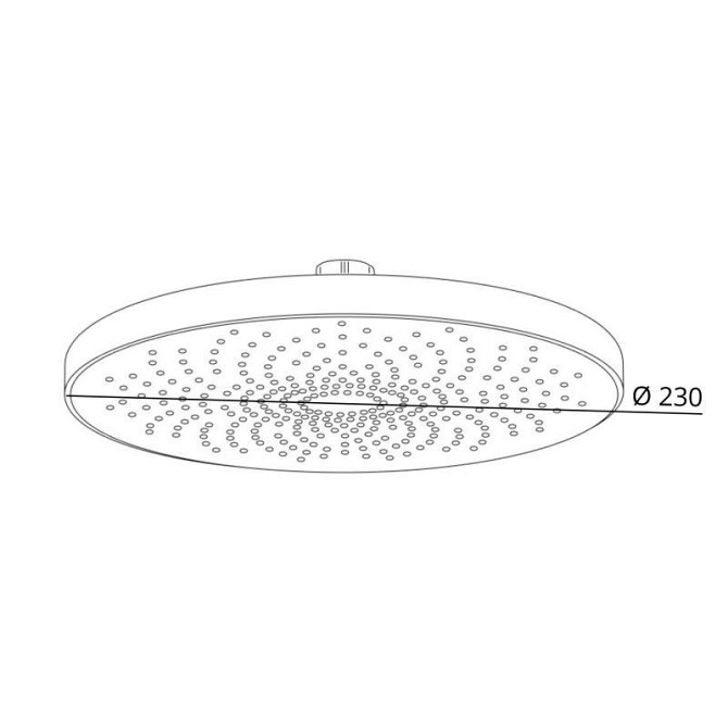 Лейка для верхнего душа Qtap Hlavova D 230 мм округлая QTHLA107CRM45787 Chrome/White Харьков - изображение 2