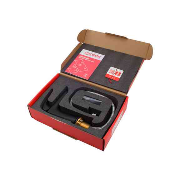 Черный смеситель для умывальника Koer KB-10008-05 KR3471 Харьков