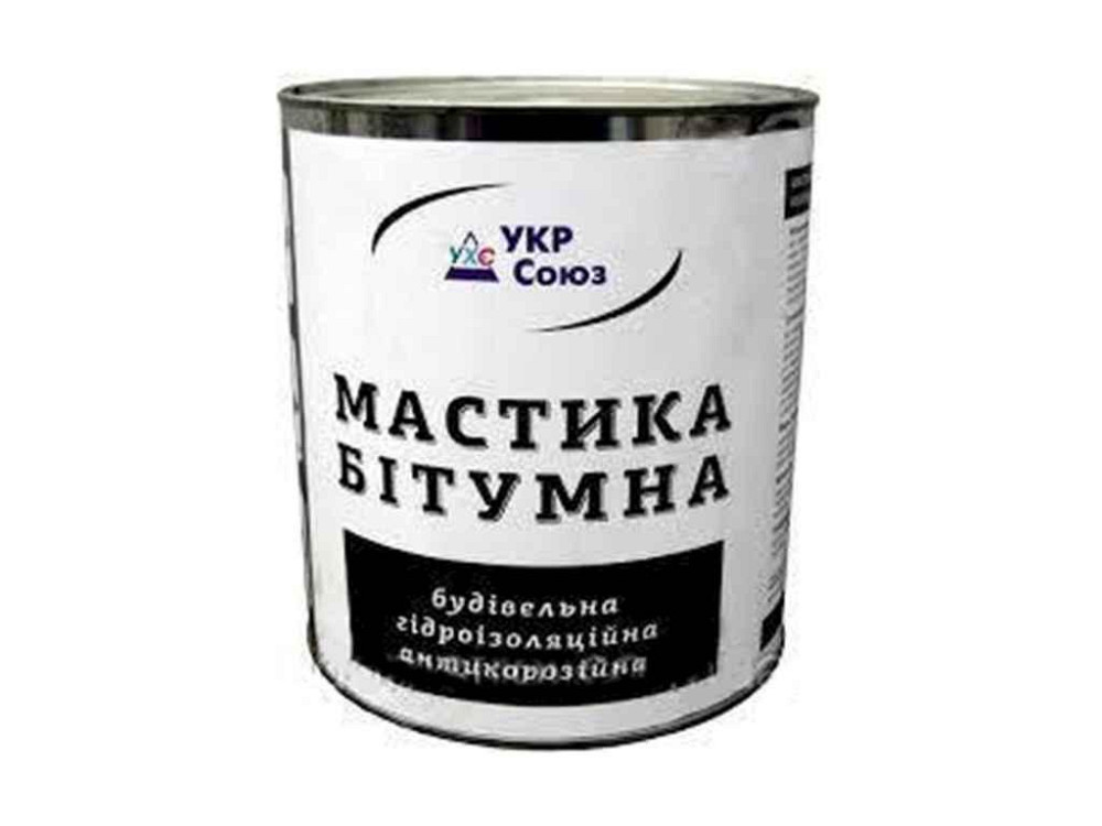 Мастика 0,9кг для гідроізоляції, антикорозійна ж/б ТМ УкрСоюз Київ - фото 1