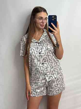 Женская пижама сатиновая Лабиринт XS-S Харьков