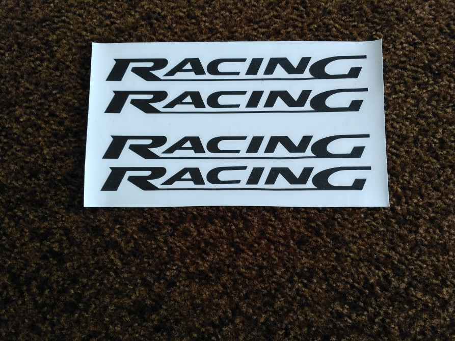 Наклейки на ручки Racing Чорна, диски, двірники Київ - фото 7