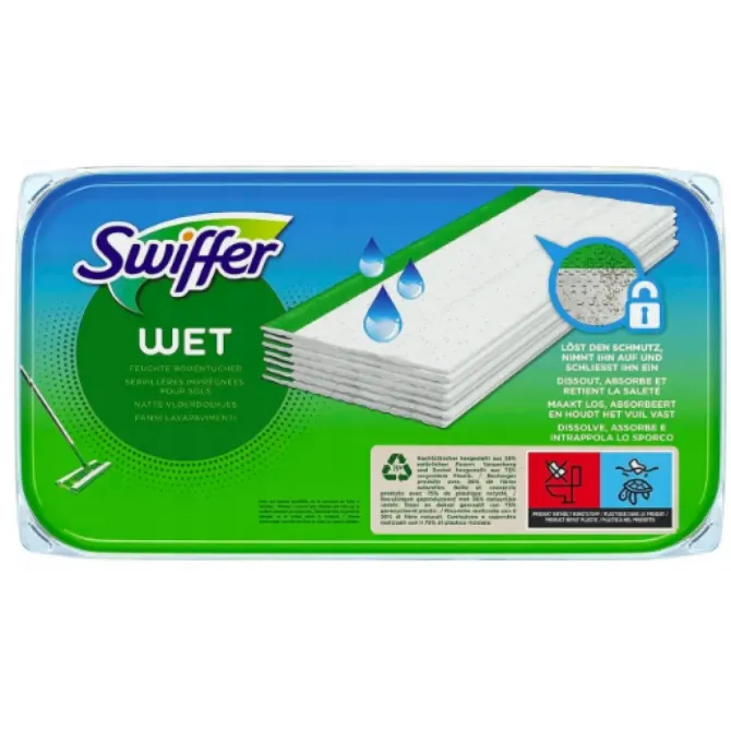 Запасные влажные салфетки для швабры Swiffer с ароматом лимона, 24 штук Львов - изображение 1