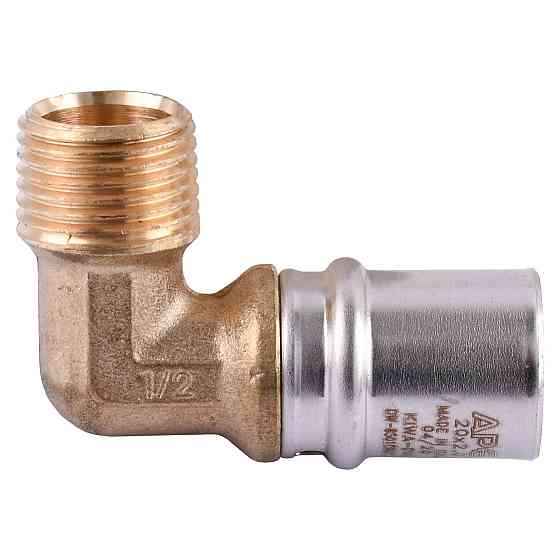 Уголок с наружной резьбой пресс APE ITALY AP 153 1/2″х20 (000001735) Киев