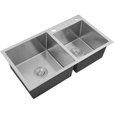 Мойка кухонная Kroner Geburstet-7843ZHM (CV022805) Винница - изображение 10