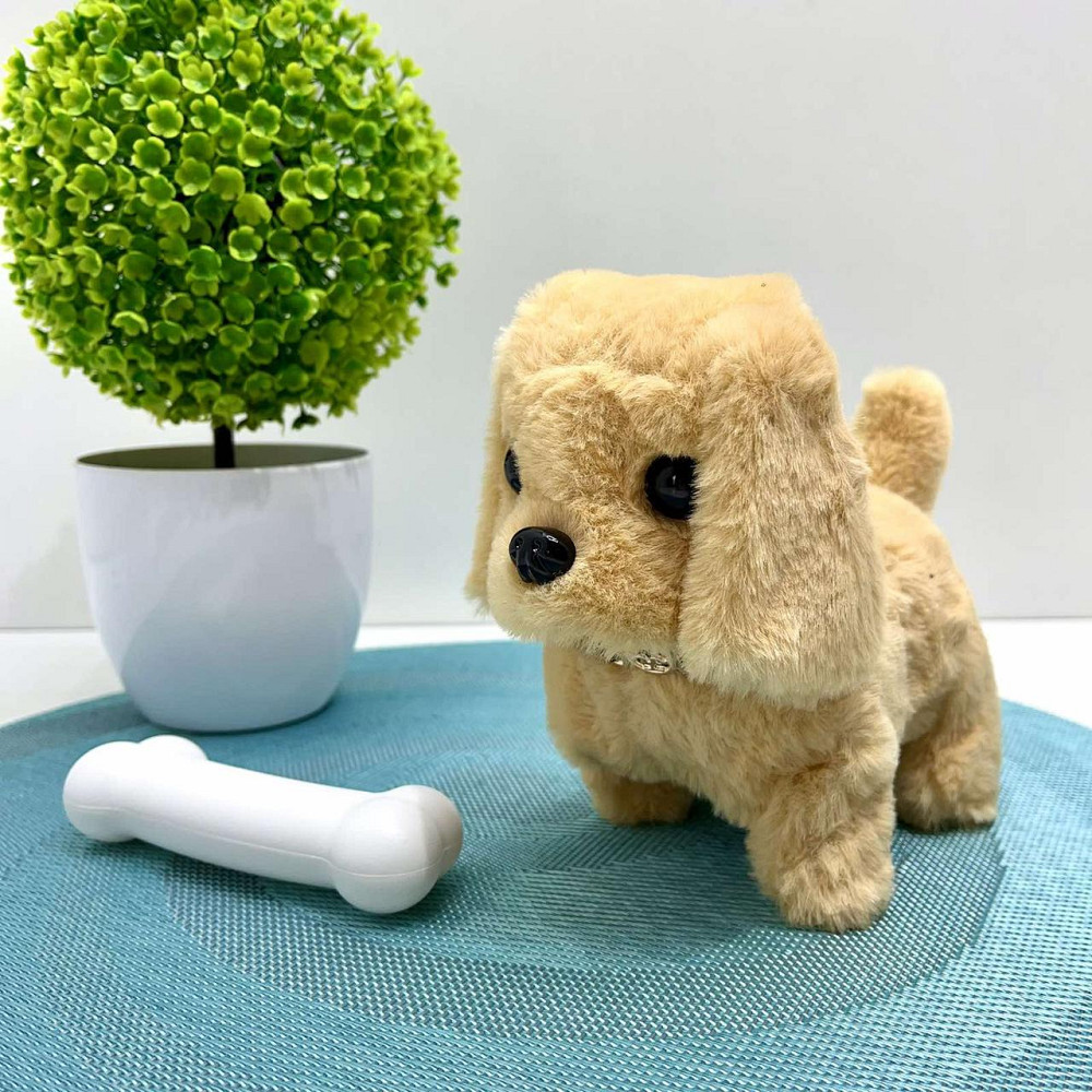 Собачка інтерактивна ходить видає звуки ворушить хвостиком в рюкзаку Бежева (777-23B) Чернигов - изображение 3