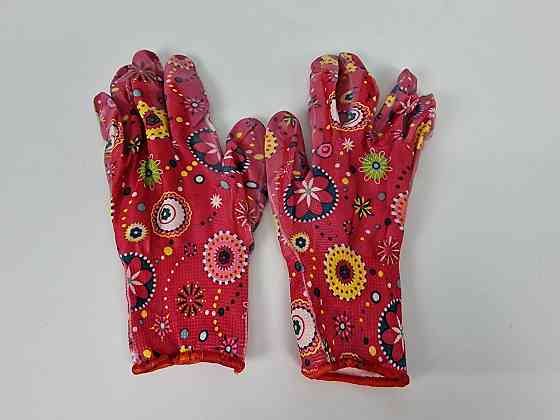 Господарські рукавички із силіконовим покриттям "ЦВЕТОК" (12 пар) Харків