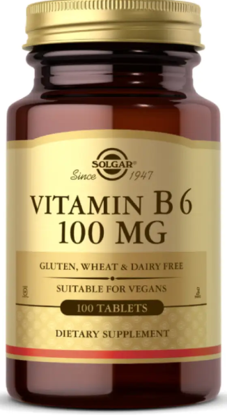 Витамин В6 Solgar Vitamin B6 100mg 100 таб Киев - изображение 3