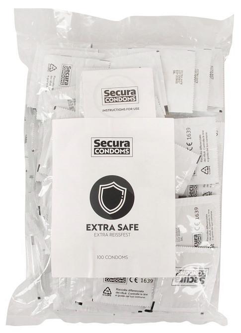 Презервативи підвищеної надійності для анального сексу Secura - Extra Safe, №100 Sex Aura Київ - фото 1