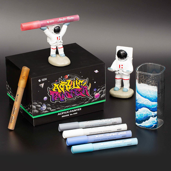 Маркеры акриловые STA для рисования, премиум качество, набор 36 цветов, маркеры для ткани, дерева и керамики Каменец-Подольский - изображение 6