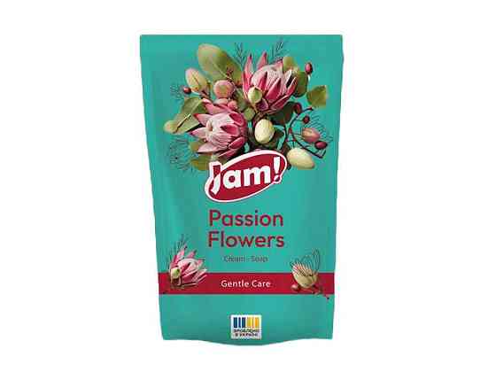 Крем-мило рідке 300мл дой-пак Passion Flowers з гліцерином ТМ JAM Київ