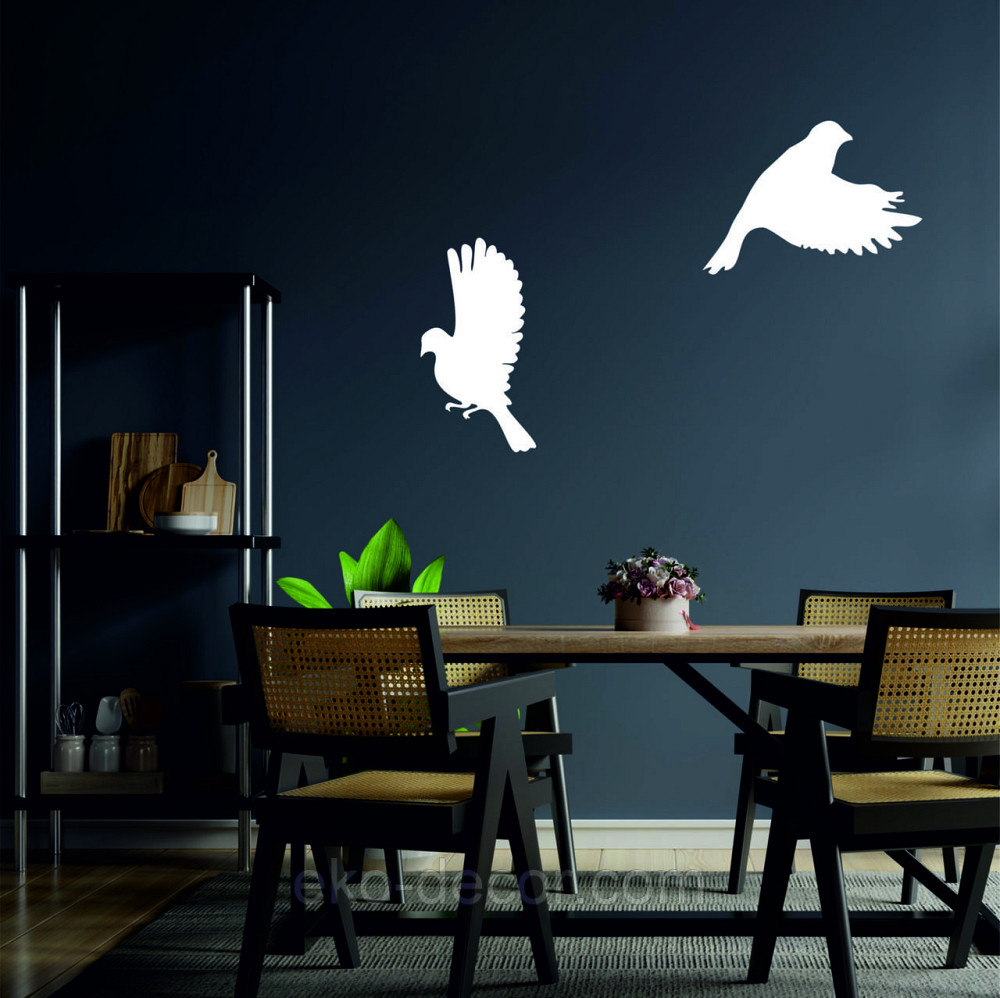 Декоративное настенное Панно «Птичка» Декор на стену(цена за 1шт) 30*21 см, Белый Киев - изображение 2