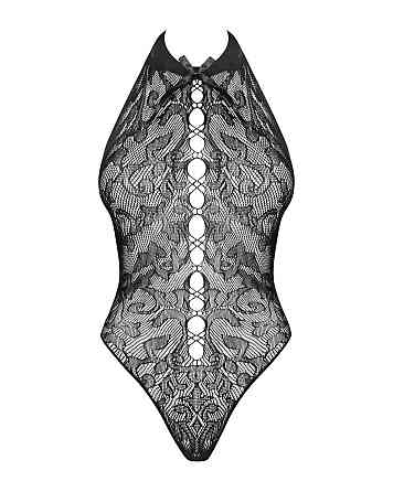 Бодистокинг с крупными ячейками и открытой спиной Obsessive B119 teddy S/M/L, халтер Sex Aura Киев