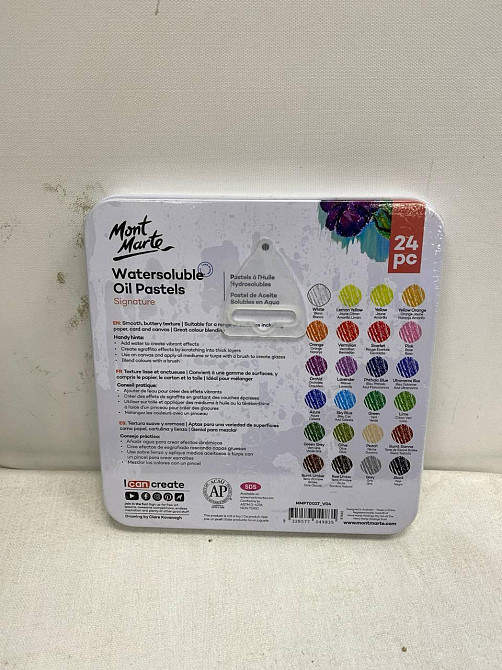 Пастель масляная водорастворимая в жестяной упаковке Mont Marte, Signature упаковка 24шт Каменец-Подольский - изображение 5