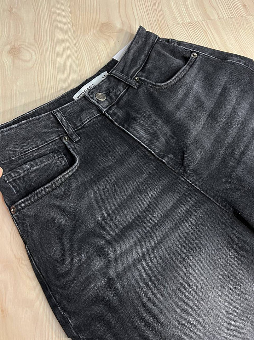 Шорти жіночі джинсові Zeo Basic 4869 бермуди великі розміри чорні, чорний, 40, 40, 78 см, 106 см Київ - фото 15
