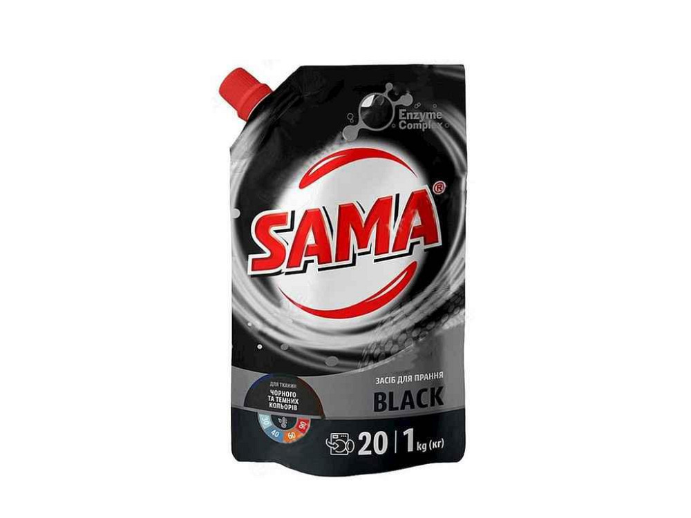 Засiб для прання 1л універсальний синтетичний BLACK ТМ SAMA   Solmir Київ - фото 1