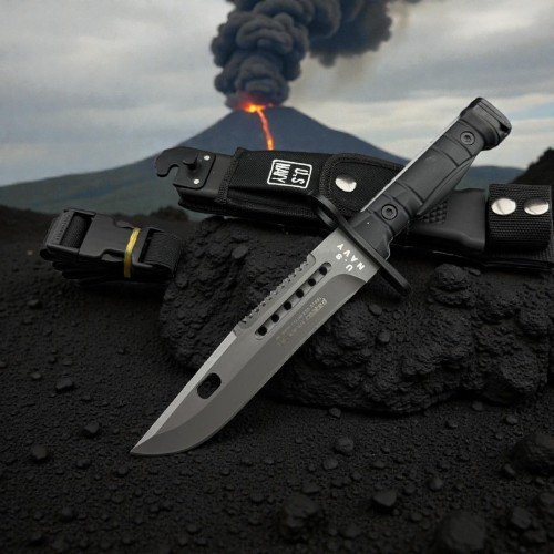 Ніж мисливський US NAVY Black Дніпро - фото 1