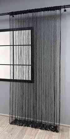 Шторы-нити с люрексом Черный 300х300см 1 шт (61-099) Киев
