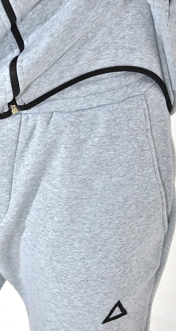 Двухцветный тёплый костюм на флисе со змейкой (50) Киев - изображение 5