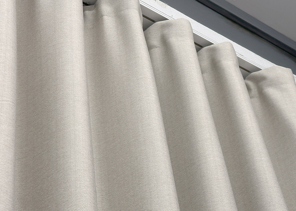 Шторна тканина Шеніл однотонний колір димчасто-білий 1698ш Київ - фото 5