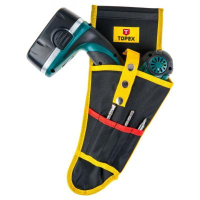 Сумка для інструмента Topex кобура для дриля, 4 гнiзда для свердл (79R416) Вінниця - фото 2