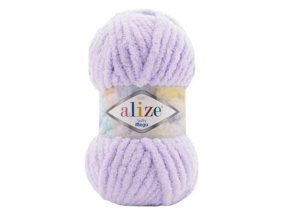 Пряжа Softy Mega 146 5шт/уп бузковий 100% мікрополіестер 100г 70м ТМ Alize   Solmir Київ - фото 1